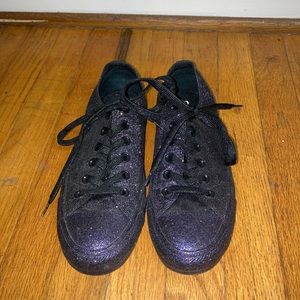 NWT Converse Sparkly Purple low tops size 8 eu 39